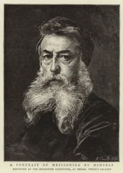 Ein Porträt von Meissonier von ihm selbst